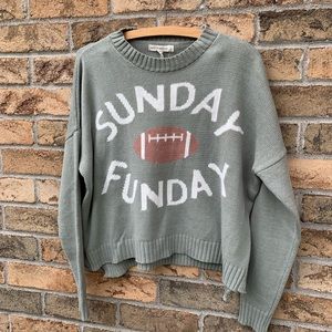 NWT Sunday Funday Moon & Madison Sage Sweater